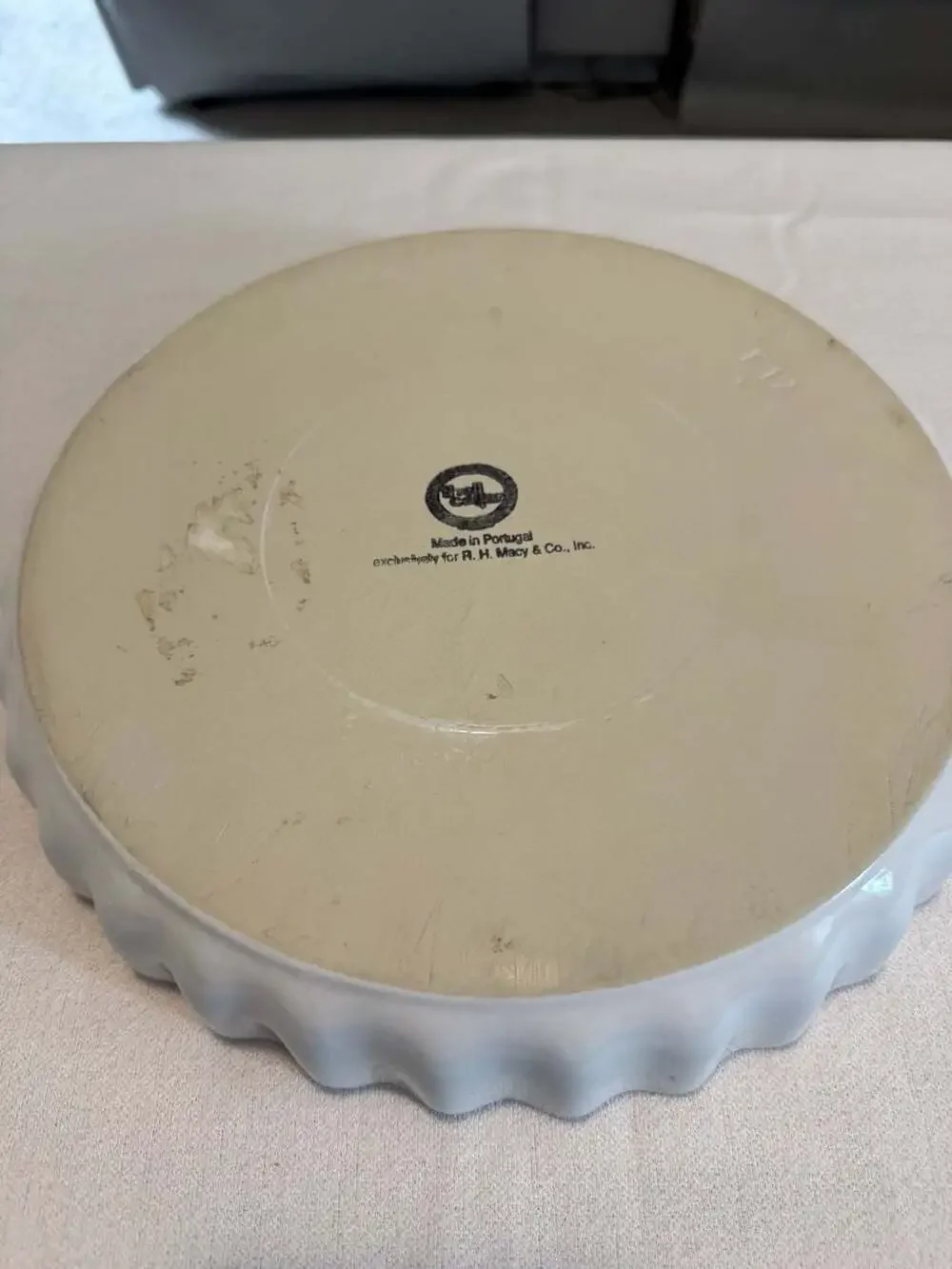 Vintage Tarte aux Pommes Grand-Mère Recipe Dish R.H. Macy & Co. Portugal